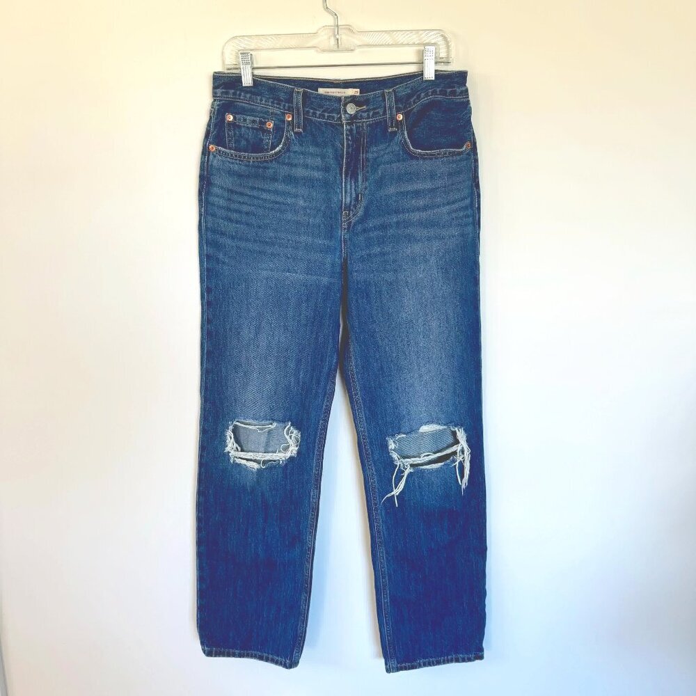 Levi's Low Pro Distressed Medium Wash Baggy Jeans 29
